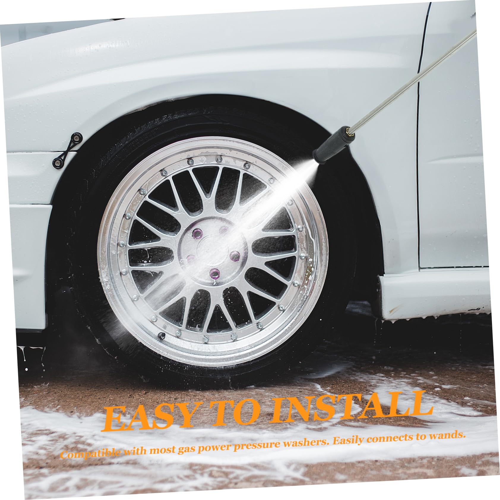 Mipcase Kit de Boquillas Ajustables para Hidrolimpiadora Accesorios Profesionales para Lavado de Coches Incluye Rociadores de Alta Presión para Limpieza Precisa y Versátil Exteriores