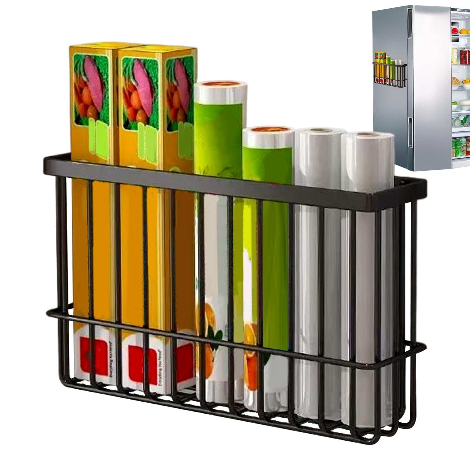 Étagère magnétique pour réfrigérateur et étagères magnétiques latérales de frigo