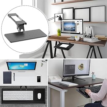Amazon.co.jp: キーボードスタンド 後付け 肘置き 大型