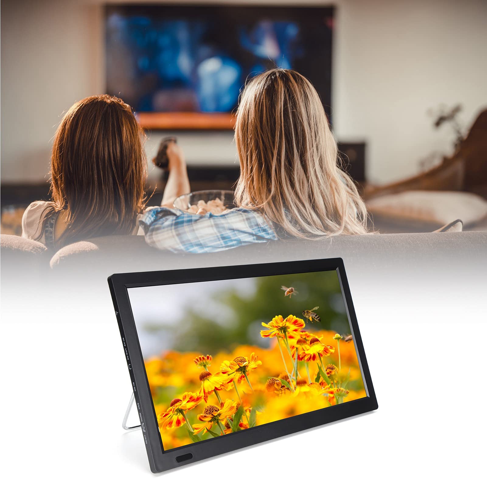 TV digital LEADSTAR de 13 polegadas, TV portátil 1080p com suporte