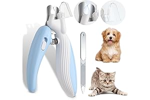 Cat and Dog Toenail Clippers with Light - Professional Pet Nail Trimmer...
