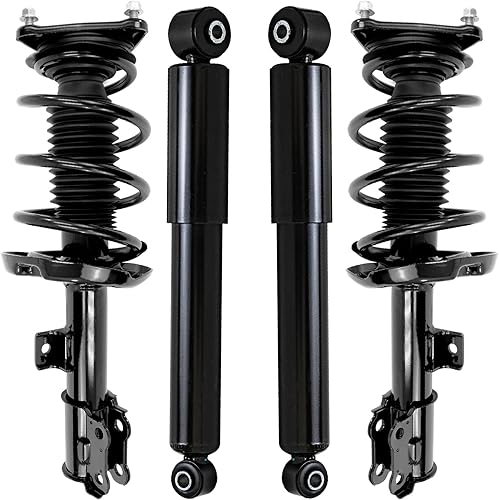 Miniatura 81 de Detroit Axle - Amortiguadores para BMW 328i 325i 128i 135i 335i 330i 335d 335is (sin Sport Susp.) 2 puntales delanteros completos con muelle