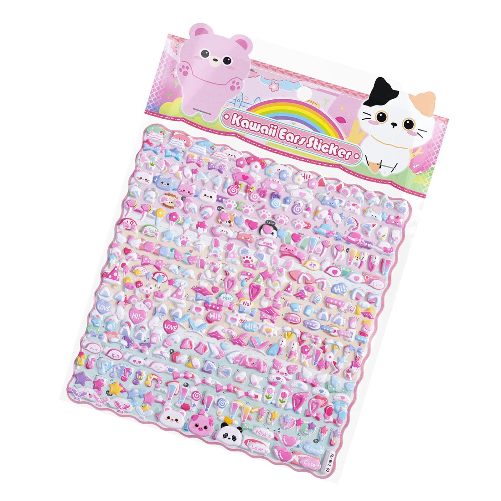 Foam Sticker Scrapbooking Decorative Supplies for Notebook Journal Phone Water Bottle Children Reward Sticker Cartoon Animal Foam Stickers Animal Reward Stickers
