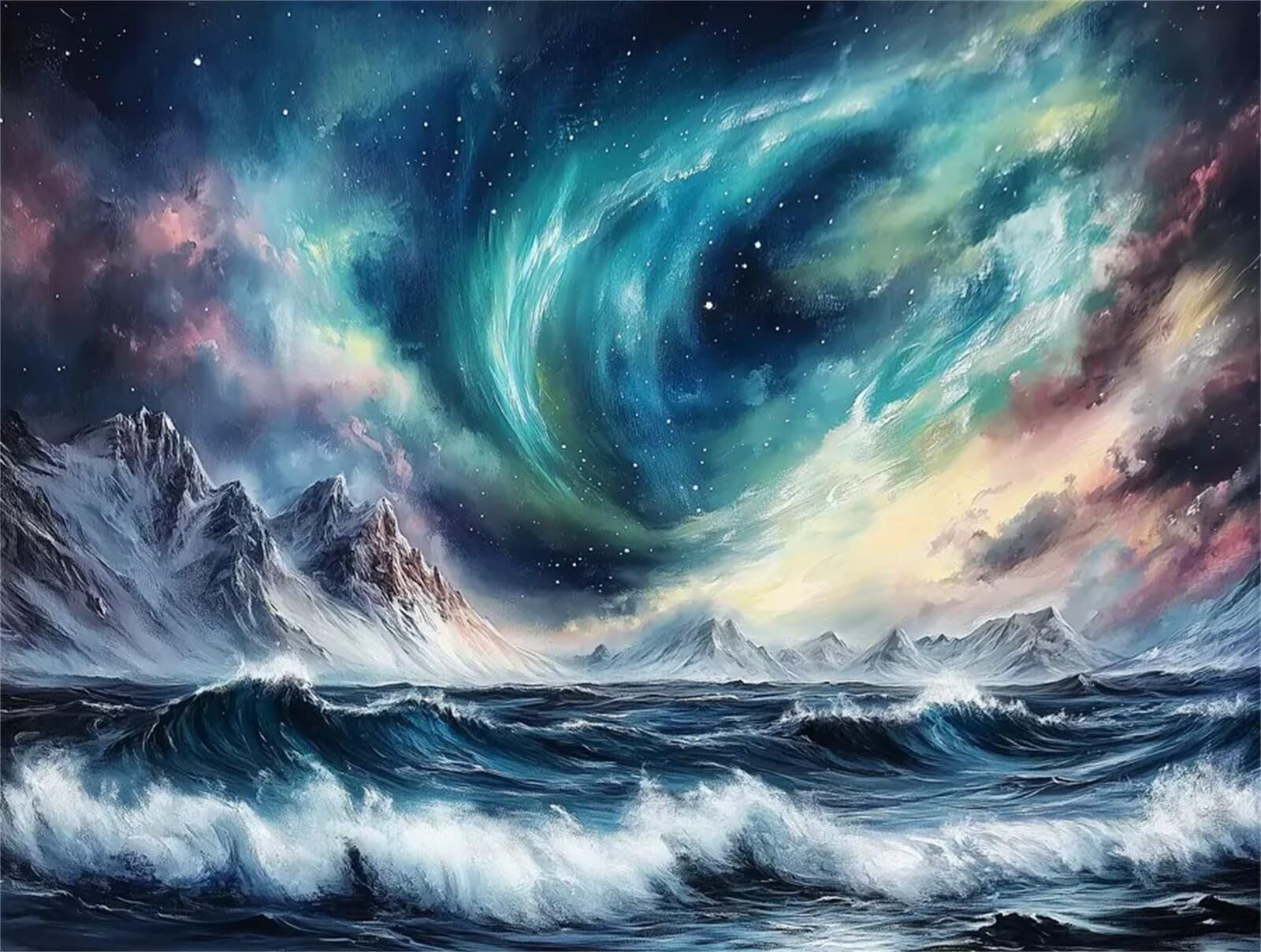 Krajobraz fale śnieżne puzzle górskie 700 sztuk,Puzzle DIY dla dorosłych,Klasyczna łamigłówka dla dorosłych Kreatywna rozrywka, wymagające gry