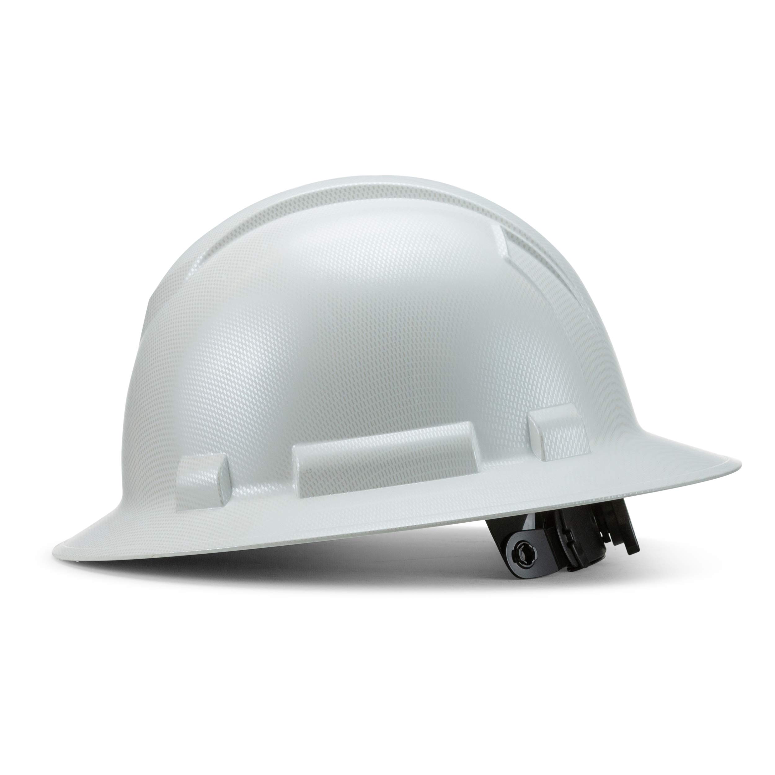 Buy Full Brim Hard Hat, White Carbon Fiber Design Hard Hats