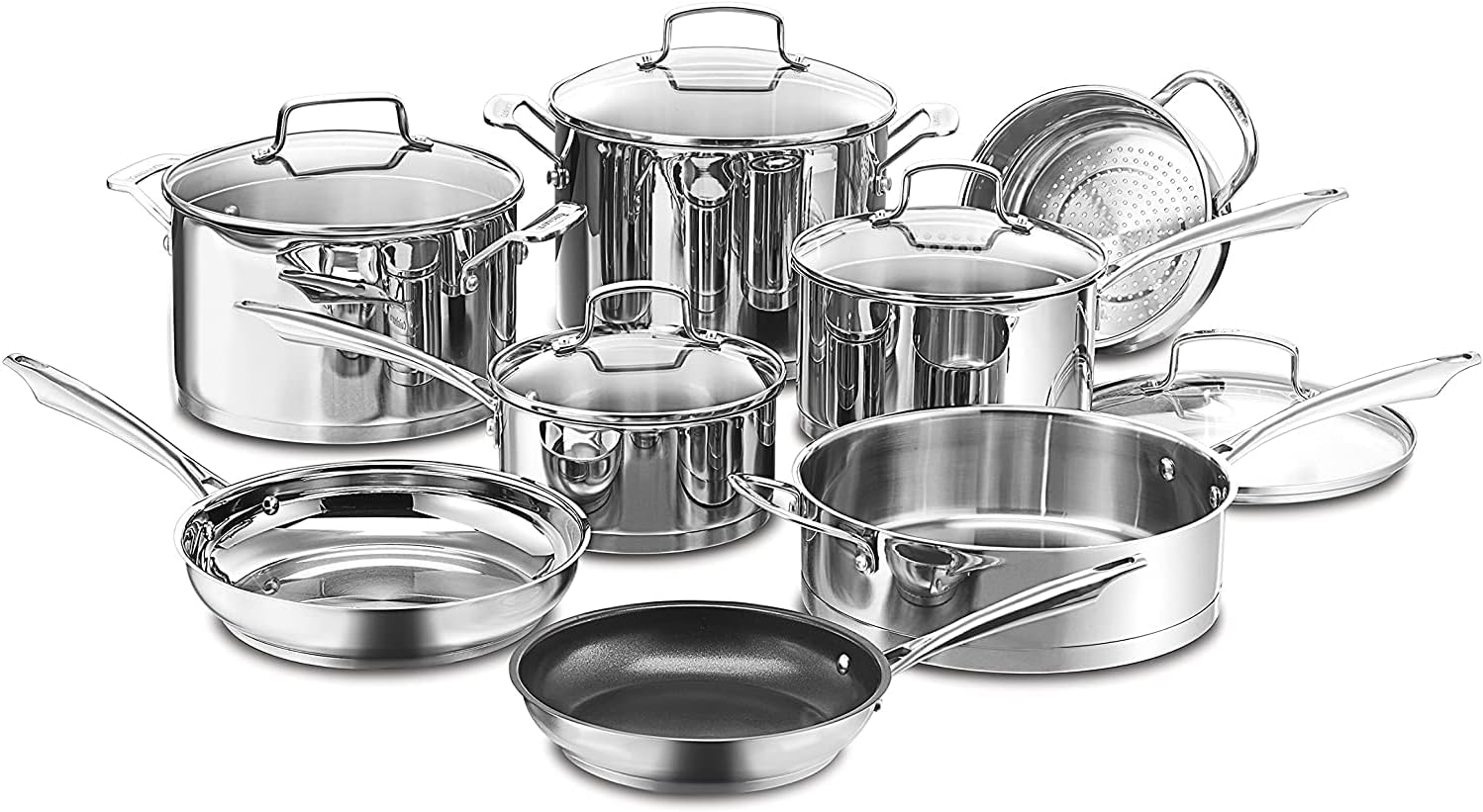 Cuisinart 8913 13Piece Cookware Set ProfessionalSeries, Stainless Steel Home