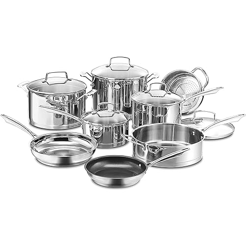 Cuisinart 89-13 13-Piece Cookware Set Professional-Series, Stainless Steel