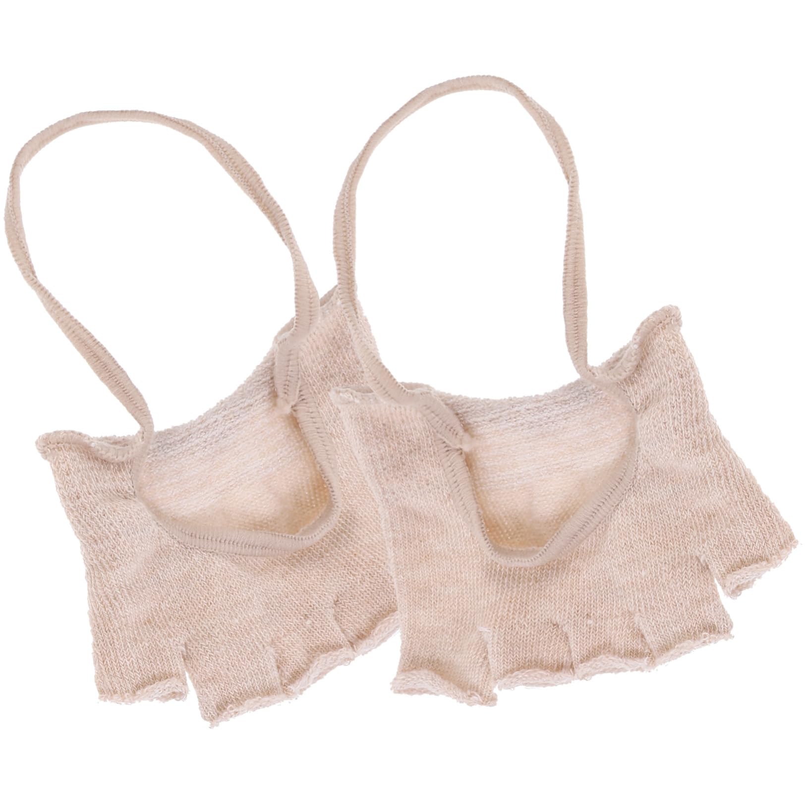 IWOWHERO Peep Toe Liner Socks Toe Separation Socks Comfortable Cotton Material Toe Socks for Women