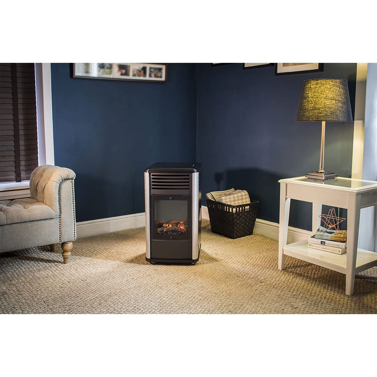 Fireside Estufa portátil a Gas Manhattan Metalizado 3,4 kW