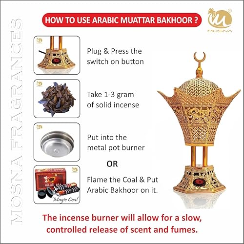 Miniatura 4 de Arabic Incense Al Emirat Muattar Bakhoor - Fragancia oriental perfecta para el tiempo de oración (paquete de 1) - 1.41 oz