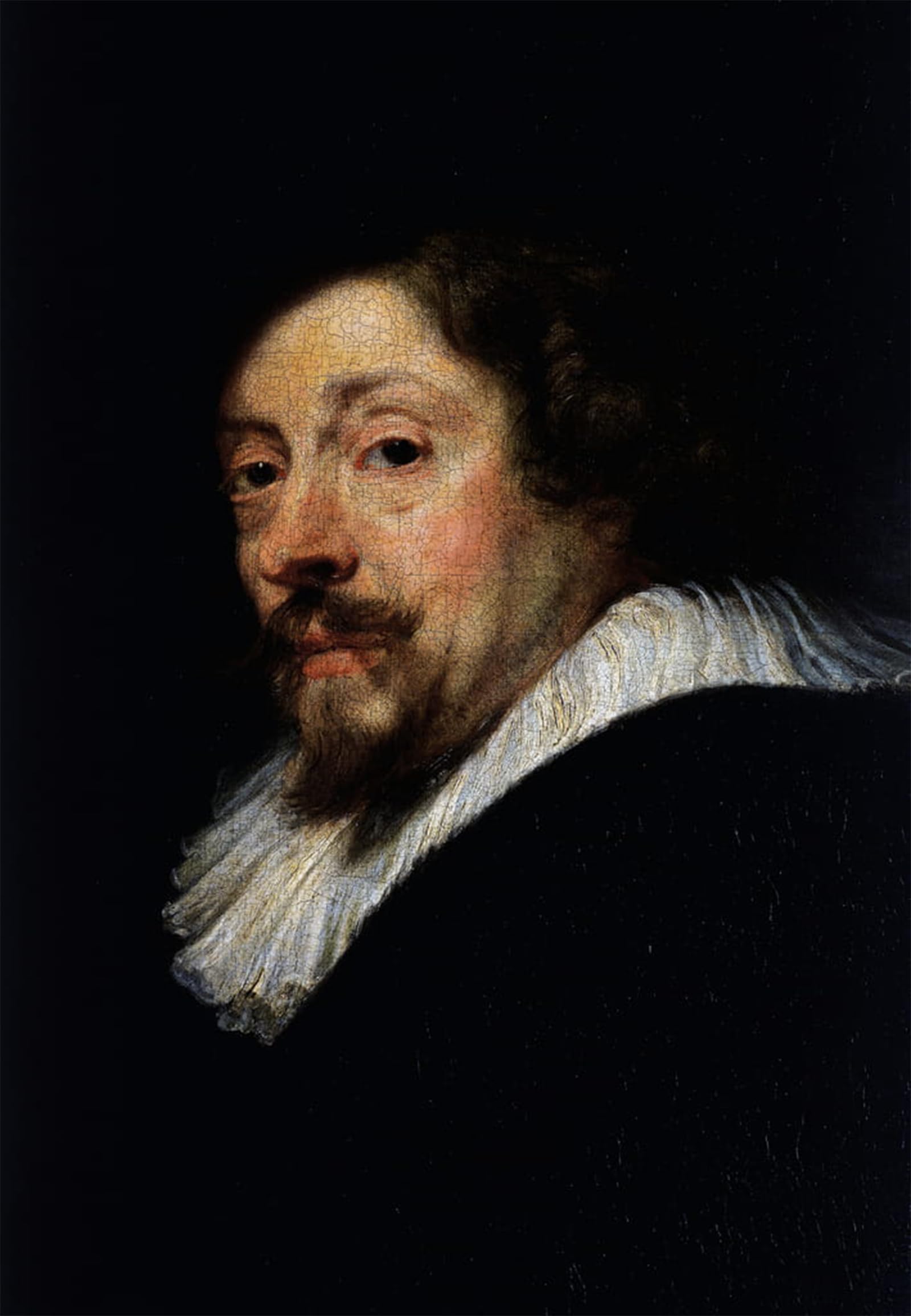 ARTXLXXBN Famous Painting Canvas Artwork Graffiti Print Self Portrait Detail by Peter Paul Rubens Portrait Canvas Image for Home Decor 60x90cm