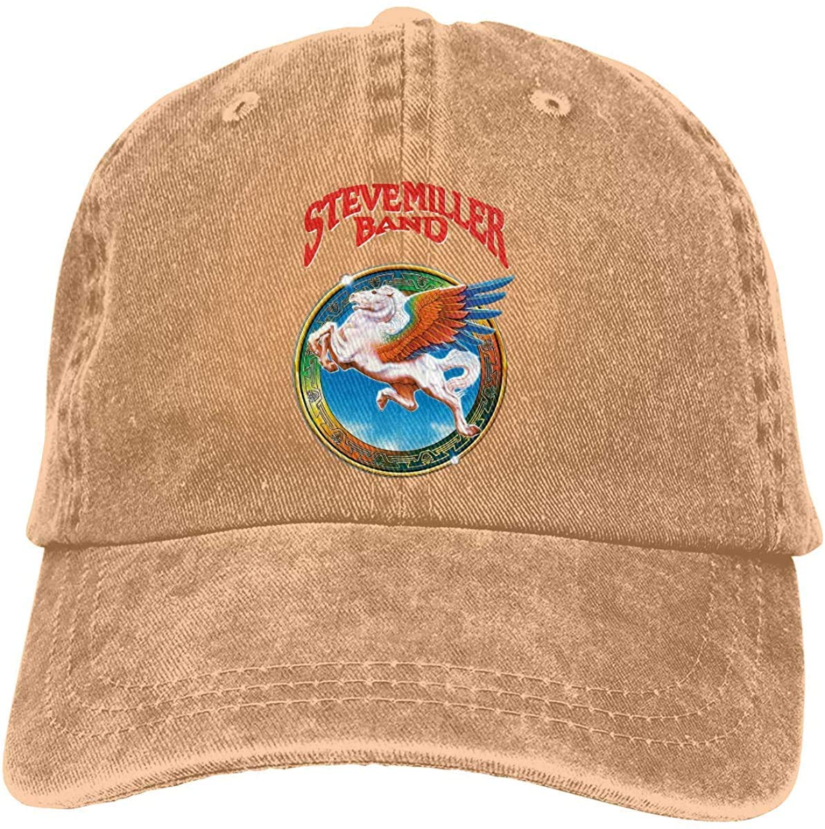 N/A Baseball Cap for Men & Women Retro Snapback Unisex Jeans Hat Steve Miller Lightweight Breathable Soft Baseball Cap Sports Cap Adult Trucker Hat Mesh Cap