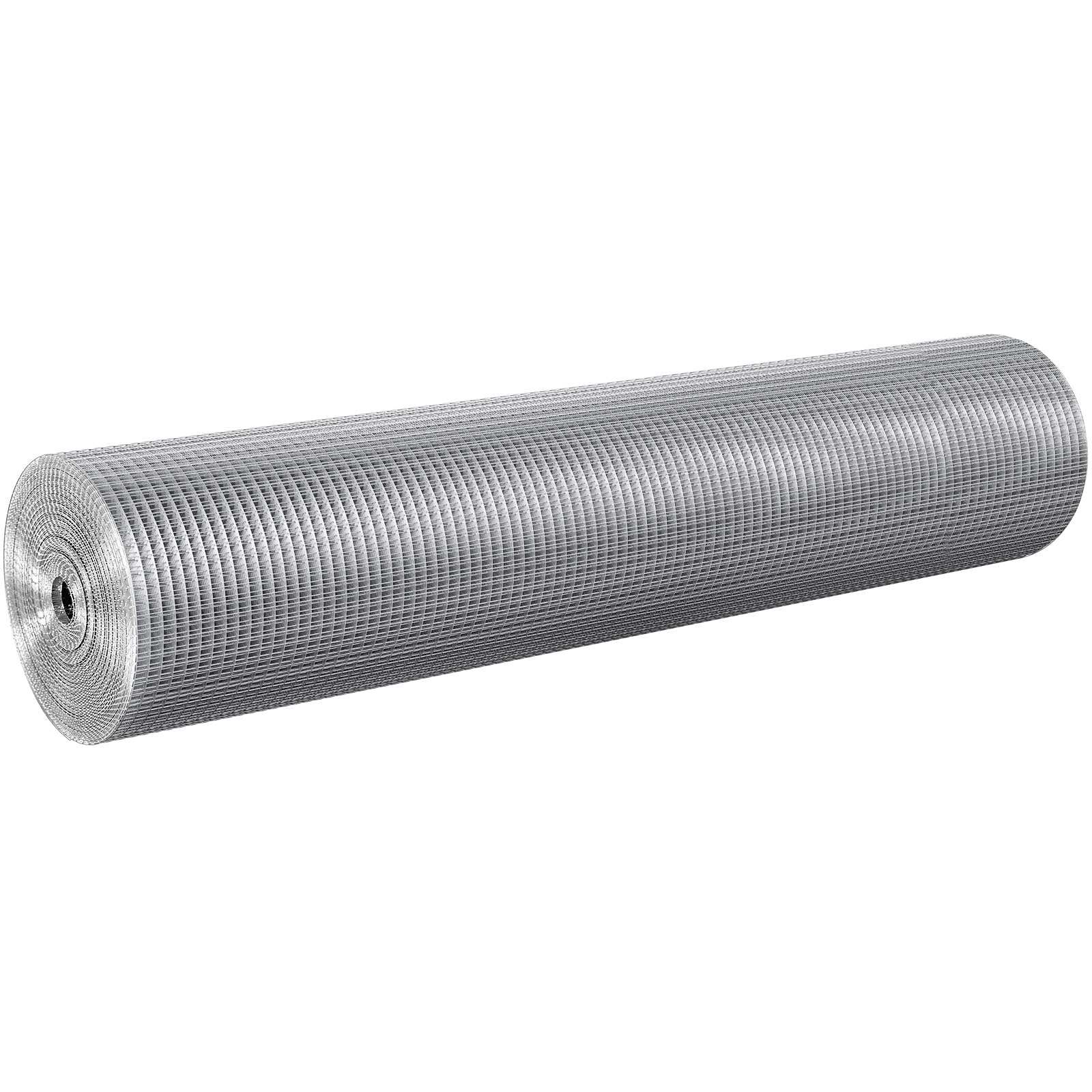 VEVOR Grillage métallique soudé 122cm x 30,48 m rouleau treillis métallique galvanisé à chaud maillage 12,7 x 12,7 mm clôture en fil de poule calibre, jardin, petits rongeurs