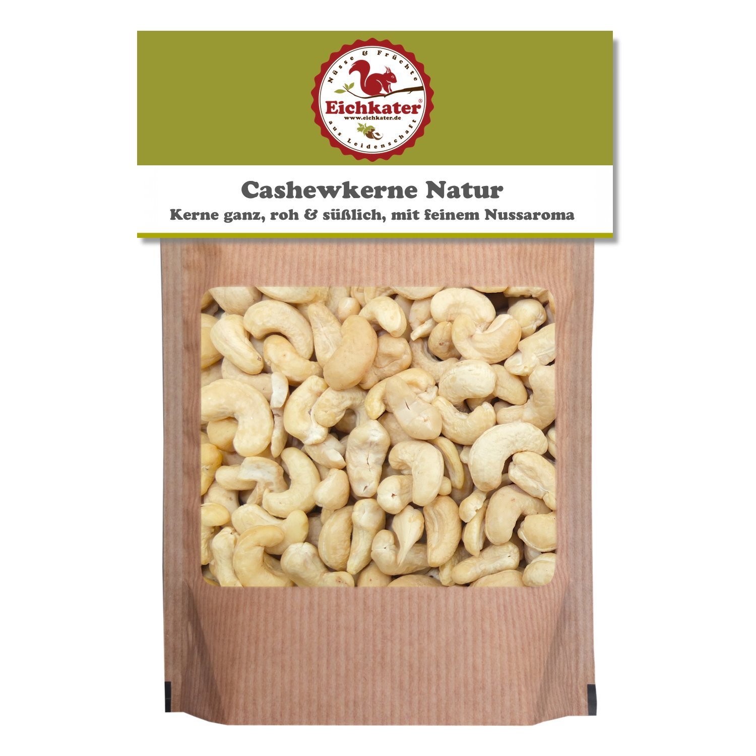 Eichkater Cashewkerne ganze rohe Kerne 6er-Pack (6x1000g)