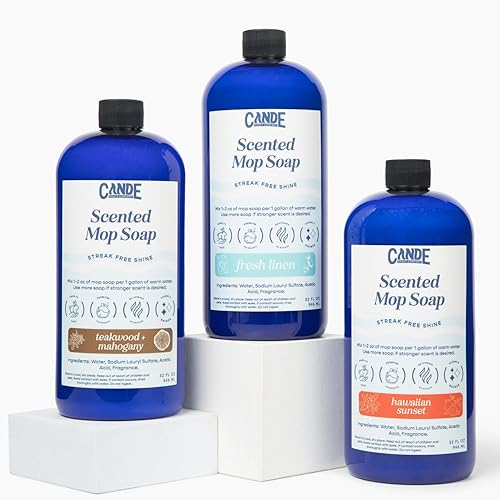 Miniatura 3 de CANDE - Jabón para trapeador altamente perfumado, limpiador de suelos de lujo, piso perfumado de primera calidad, brillo sin rayas, 32 onzas (Cactus