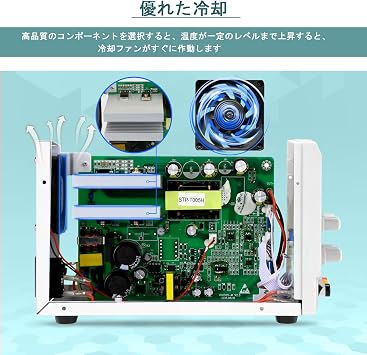 STP3005D Stabilized Power Supply, Variable DC Lab Power Supply, 0-30V, 0-5A, 3-Digit Display Switching, Coarse Fine Adjustment