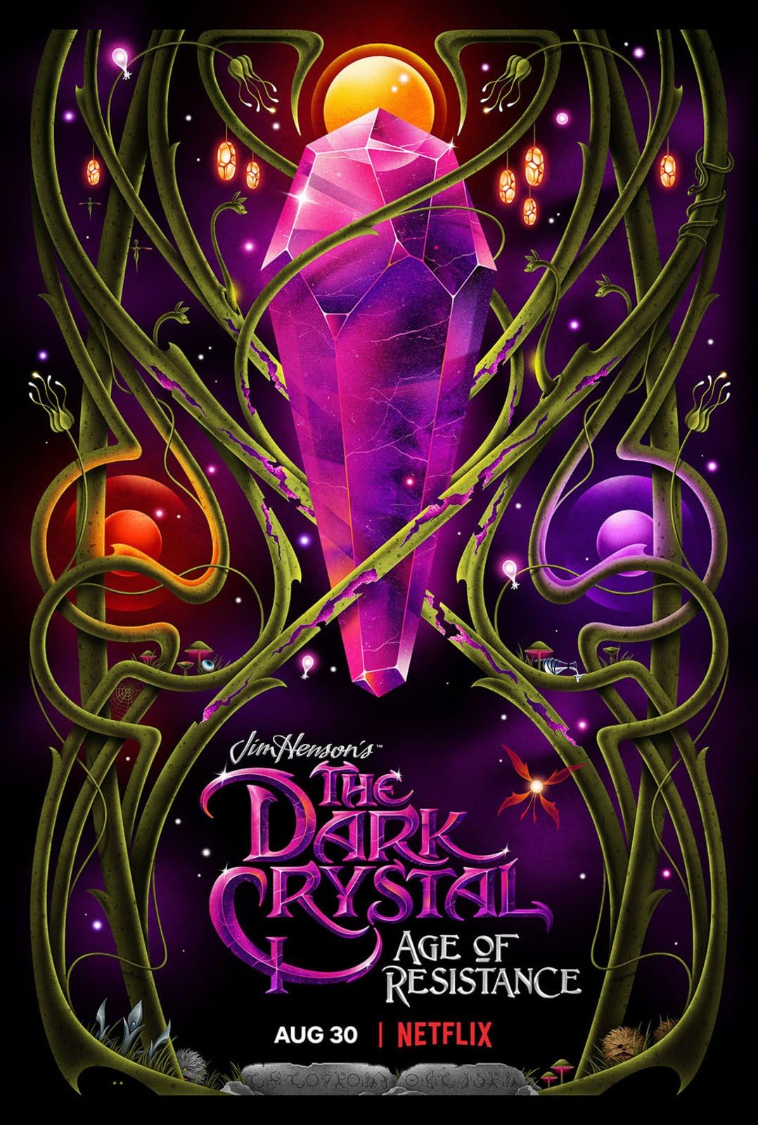 Dark Crystal Age of Resistance 1 A0 Poster on Canvas - Movie Art Poster in varie dimensioni per idee soggiorno o camera da letto. Immagini di film cult senza bordi Classic Iconic 70s 80s 90s Vintage