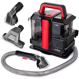 LEHMANN EasyWash Teppichreiniger & Polsterreiniger 2-in-1 Spot Clean Waschsauger, Nass-/Trockensauger 450W, Zwei-Tank-System, Fleckenentferner für Sofa, Teppich & Auto, inkl. Aufsätze - Amazon product rated Grade A