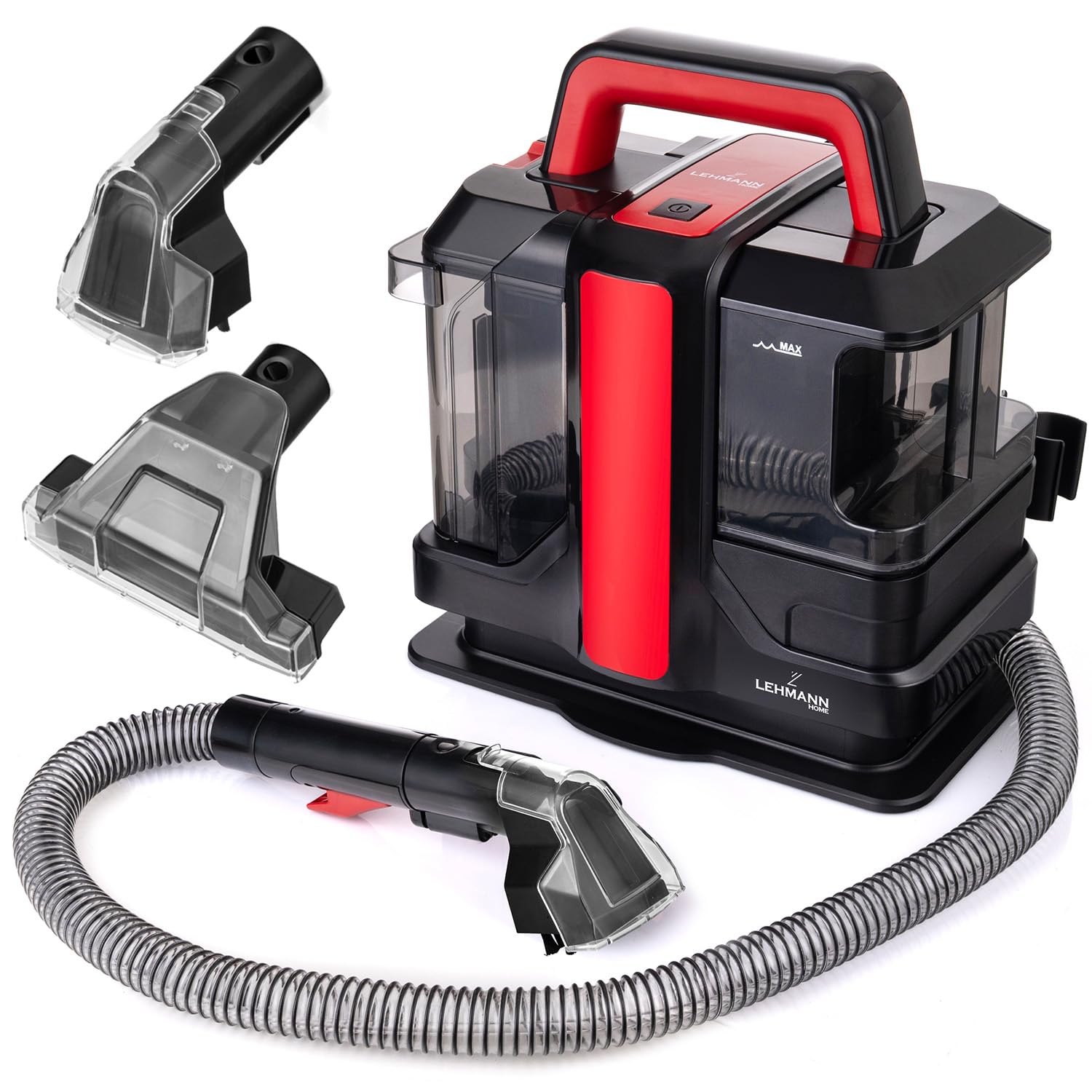 LEHMANN EasyWash Shampouineuse Canapé 2 en 1, Nettoyage Puissant pour Taches Résistantes, Doppio Serbatoio, Nettoyeur Canapé, Tapis, Voiture, Moquettes, Tissus, Design Compact et Portable, 750 W