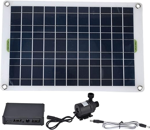 Image Solar Water Pump Kit 12V 50W Solar Panel 800L/h Pump Flows Low Noise DC Silicone Plastic Solar Pond Pump for Garden Image Solar Water Pump Kit 12V 50W Solar Panel 800L/h Pump Flows Low Noise DC Silicone Plastic Solar Pond Pump for Garden