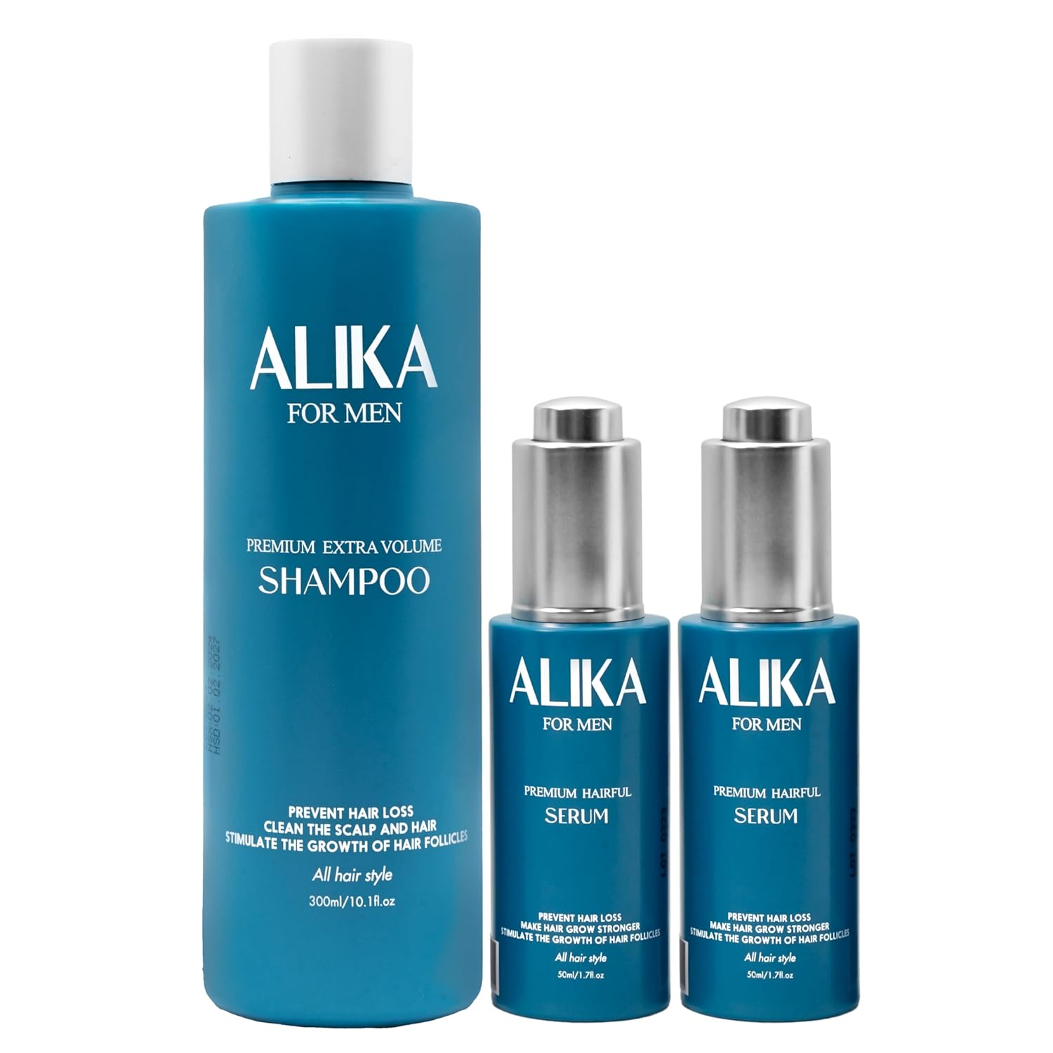ALIKA Combo Shampoo And 2 Serum Set Hair Growth For Men, Grow Gorgeous Hair Growth, Hair Loss Treatments, Suitable For Dry, Oily, Normal Scalp