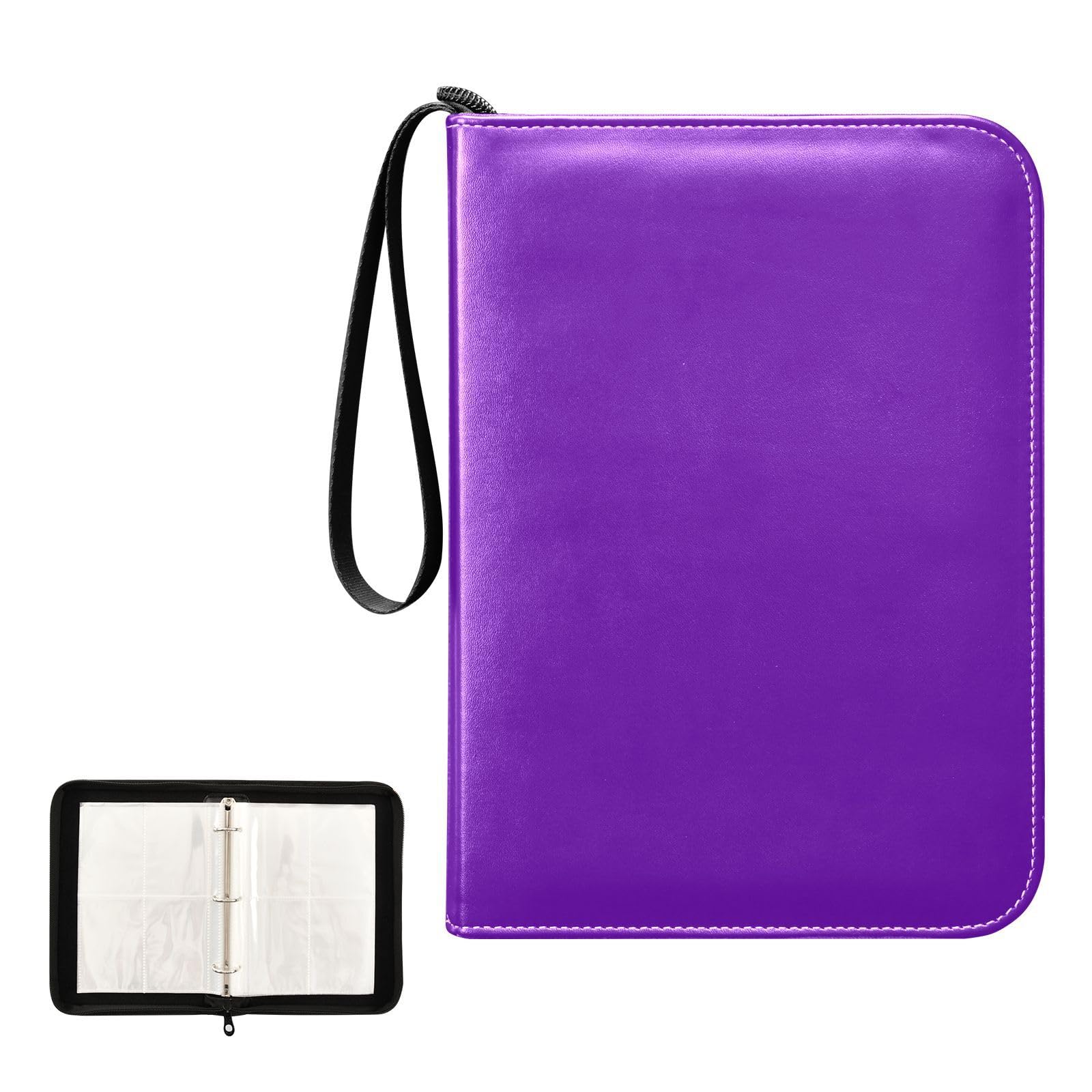 Raccoglitore a 4 tasche con 50 maniche rimovibili, contiene 400 carte