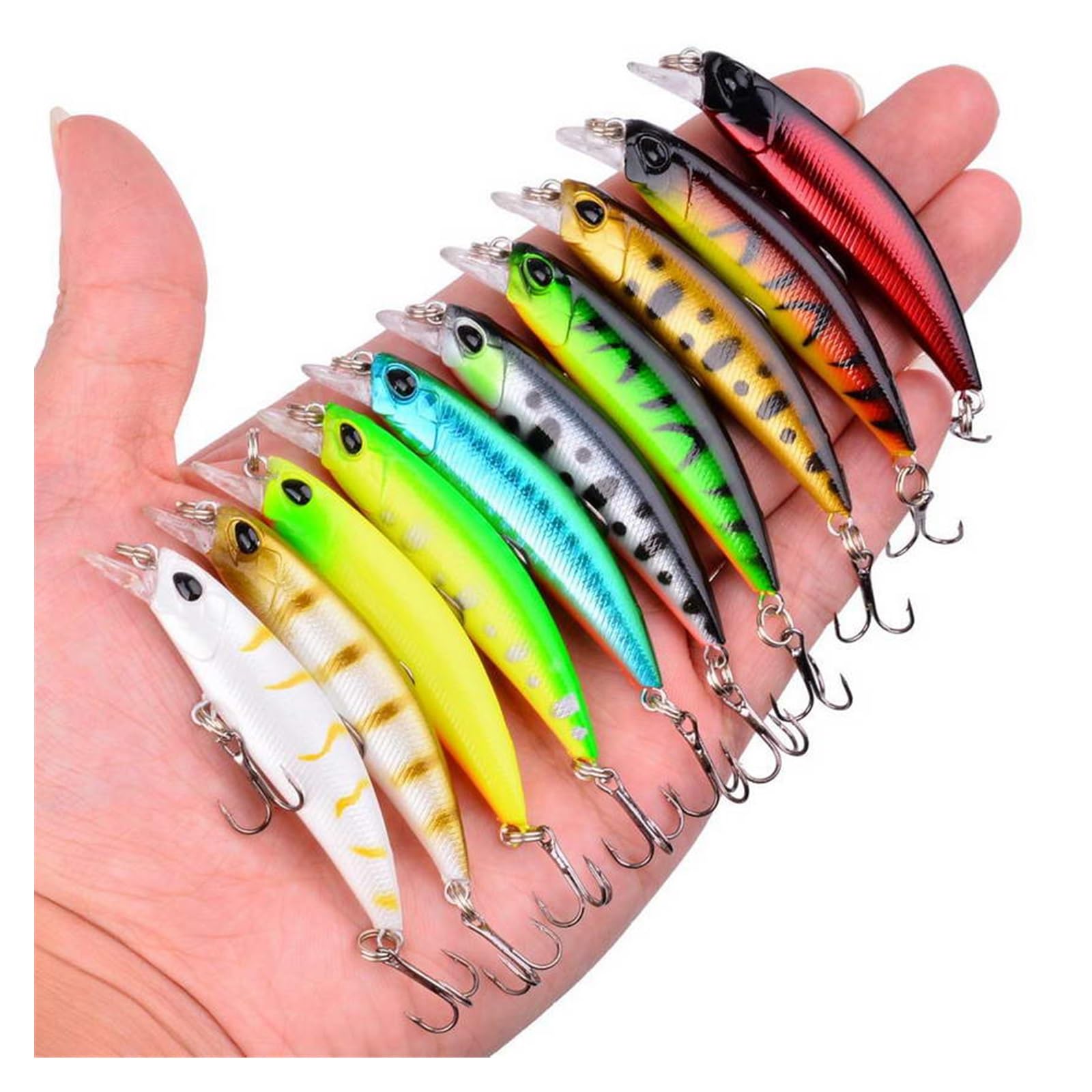 10/20PCS Powolne mieszane zbiór rybołówstwa Zestaw Woblerów Crankbaits sztuczna twarda przynęta mini przynęty wędkarskie(20PCS MIX)