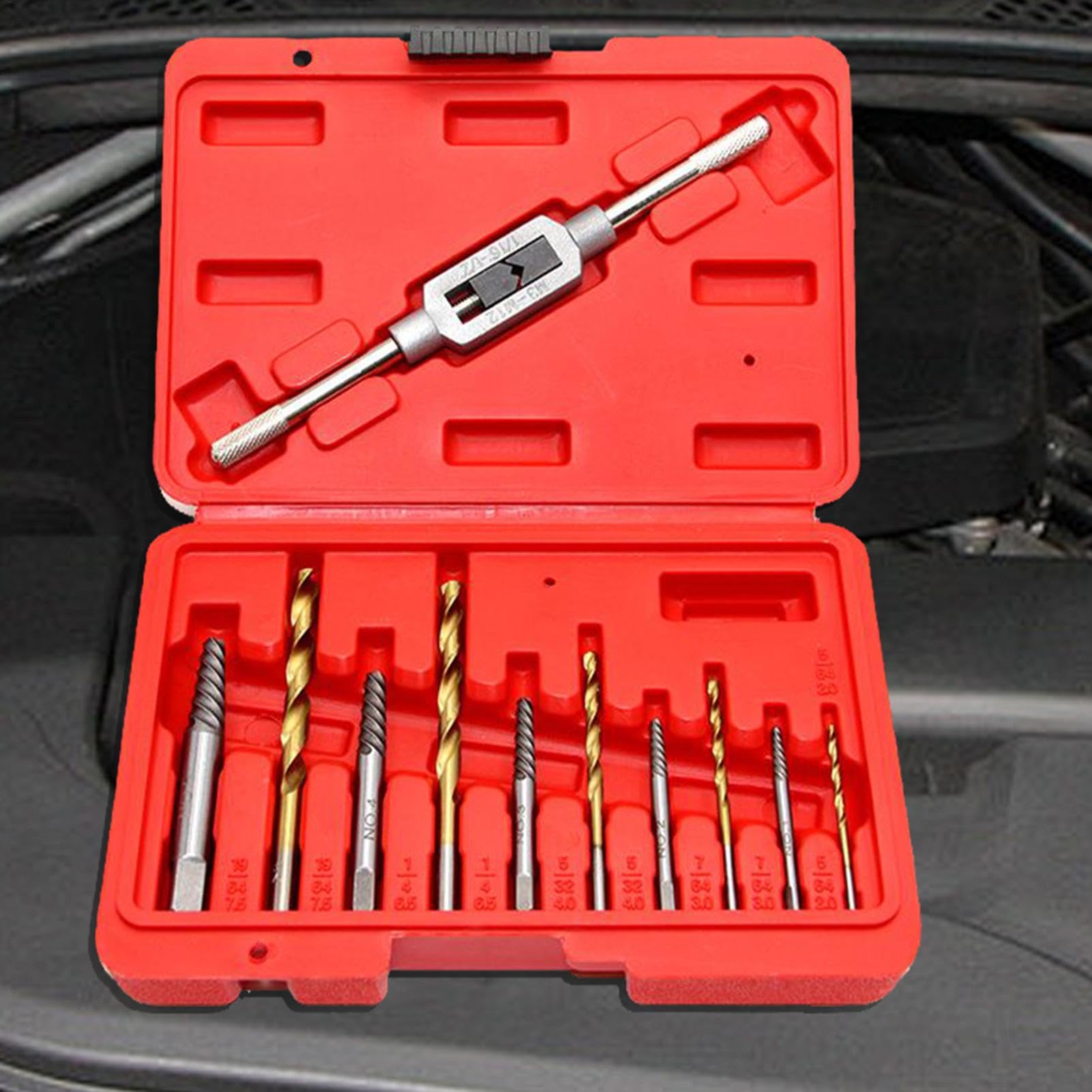 Schraubenausdreher-Set – Easy Out Bohrer 11-teiliges Set, robuste Mehrzweck-Gewindebohrer-Ausdreher für Reparaturen zu Hause, Automobilaufgaben