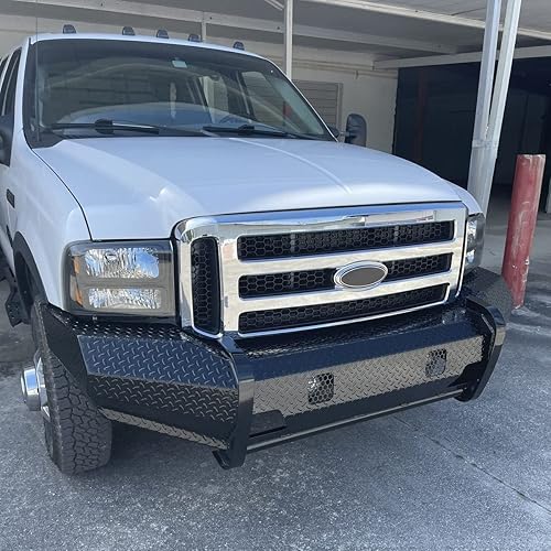 Miniatura 8 de HECASA Rejilla delantera compatible con Ford Super Duty F-250 F-350 Excursion 1999-2004 (nueva parrilla delantera cromada) estilo 2006 con inserto