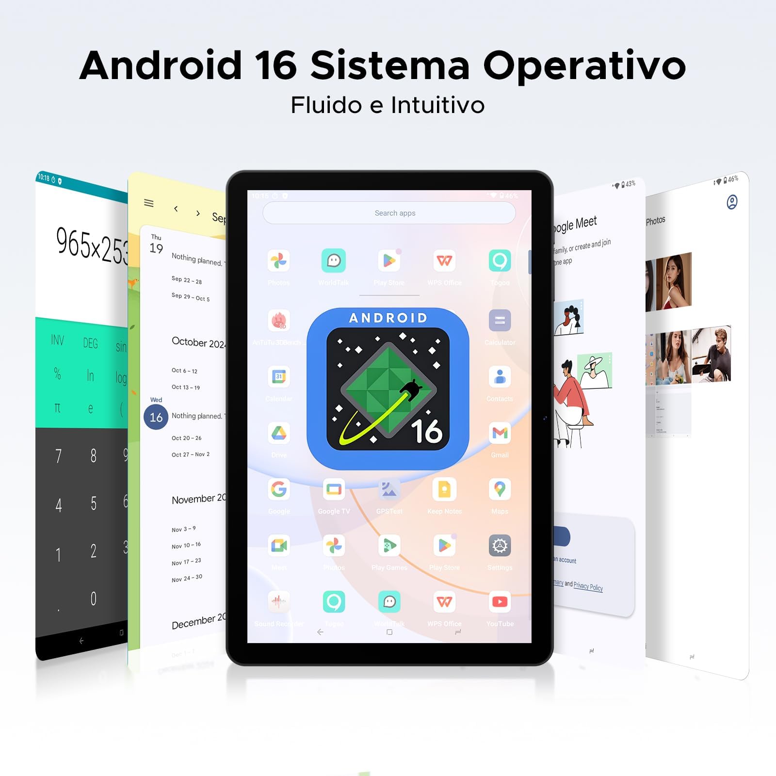 DOOGEE Tab G5 Android 16 Tablet con Sim, Tablet 10 Pollici Gemini AI, 20GB+128GB/2TB & T7200 Octa Core, 7500mAh, IPS HD 120Hz e Ultrasottile, 2 Altoparlanti/Widevine L1/8MP+5MP/Face ID/GPS-Grigio