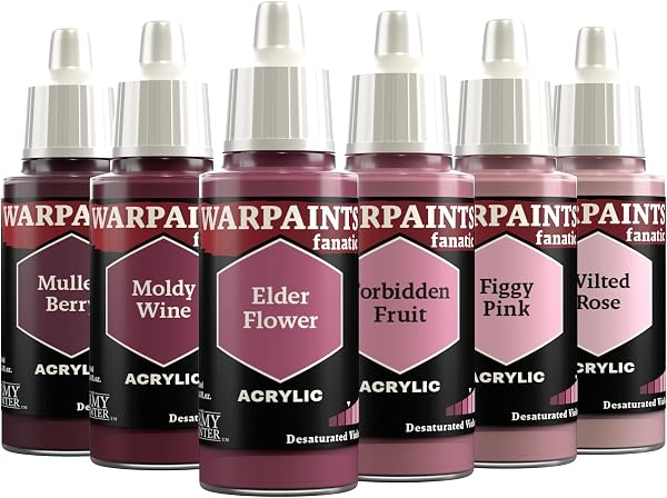 The Army Painter, Warpaints Fanatic Flexible Triad: Desaturated Violets, 6x18 ml di Colori Acrilici - Colori modellismo per Miniature Dnd e Warhammer 40k - 1