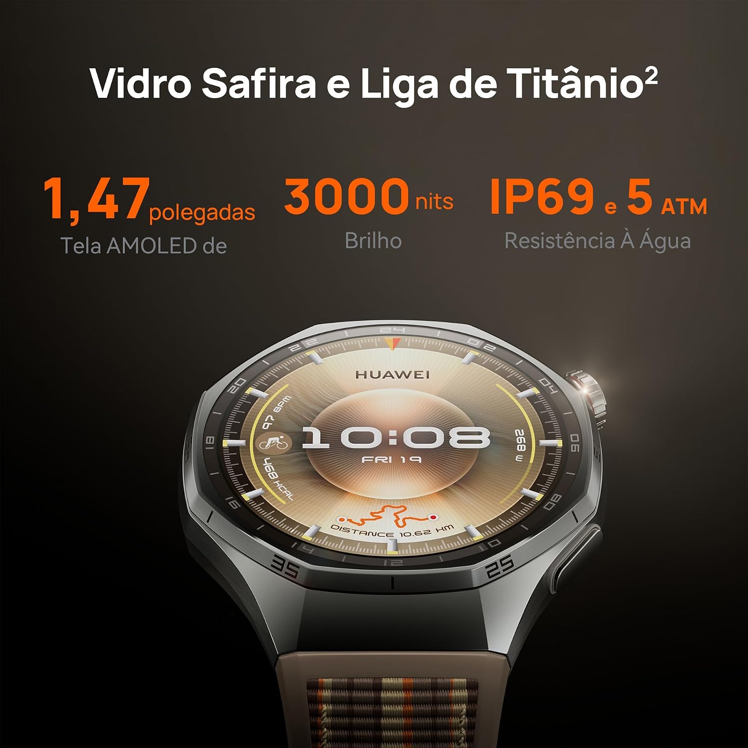 Smartwatch, HUAWEI WATCH GT 6 Pro 46mm, Bateria com Autonomia de Até 21 Dias, Mais de 100 Modos Esportivos, Corrida de Trilha, Ciclismo, Análise de ECG, Compatível com iOS e Android, GPS, Preto Smartwatch, HUAWEI WATCH GT 6 Pro 46mm, Bateria com Autonomia de Até 21 Dias, Mais de 100 Modos Esportivos, Corrida de Trilha, Ciclismo, Análise de ECG, Compatível com iOS e Android, GPS, Preto