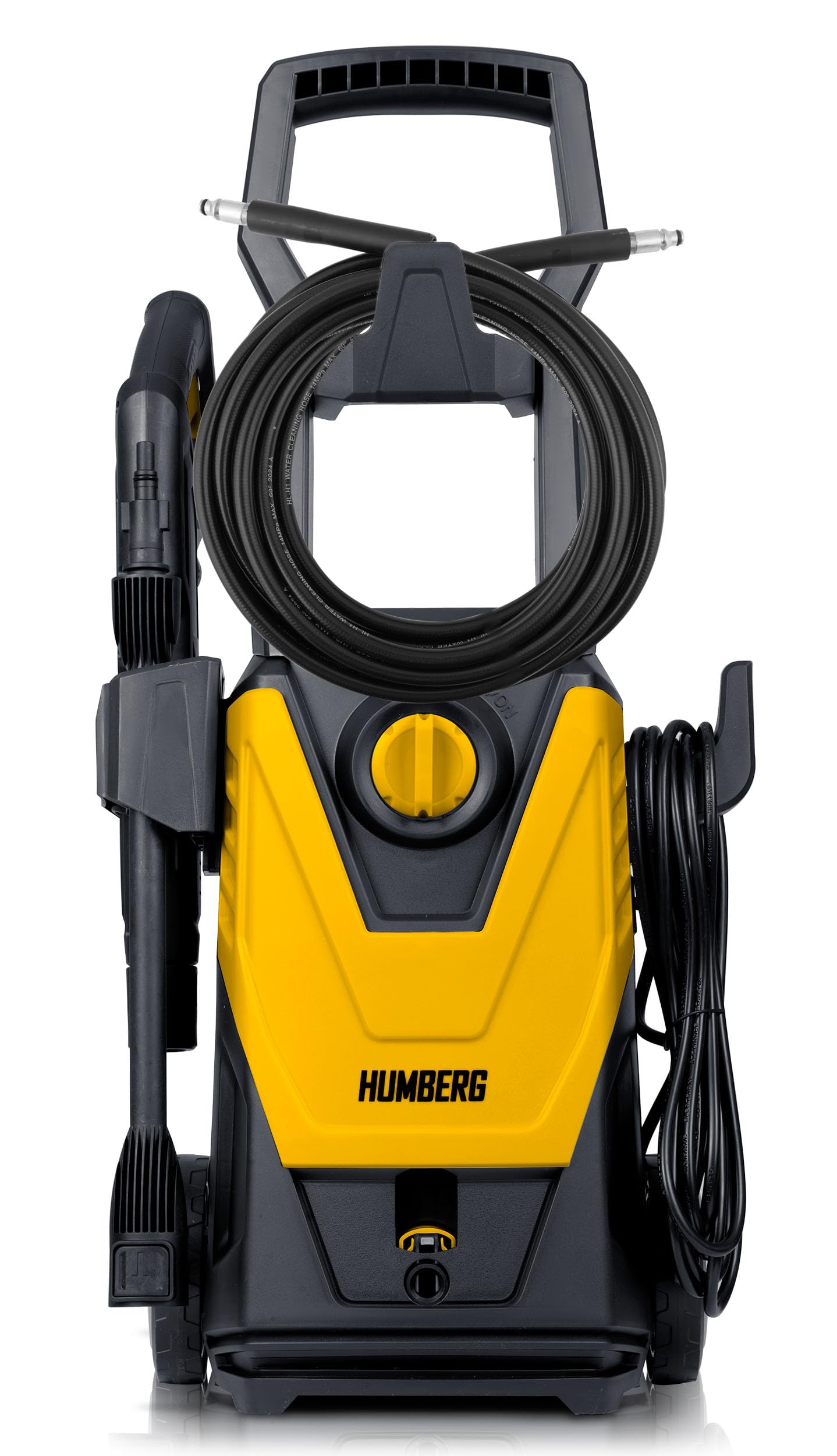 Limpiador de Alta presión Humberg - Lavadora de Auto Profesional de 1800W con 230 Bar EW - Bomba de Aluminio autoaspirante Que Incluye Manguera de 6m y Boquilla Turbo - Ideal para jardín, terraza y