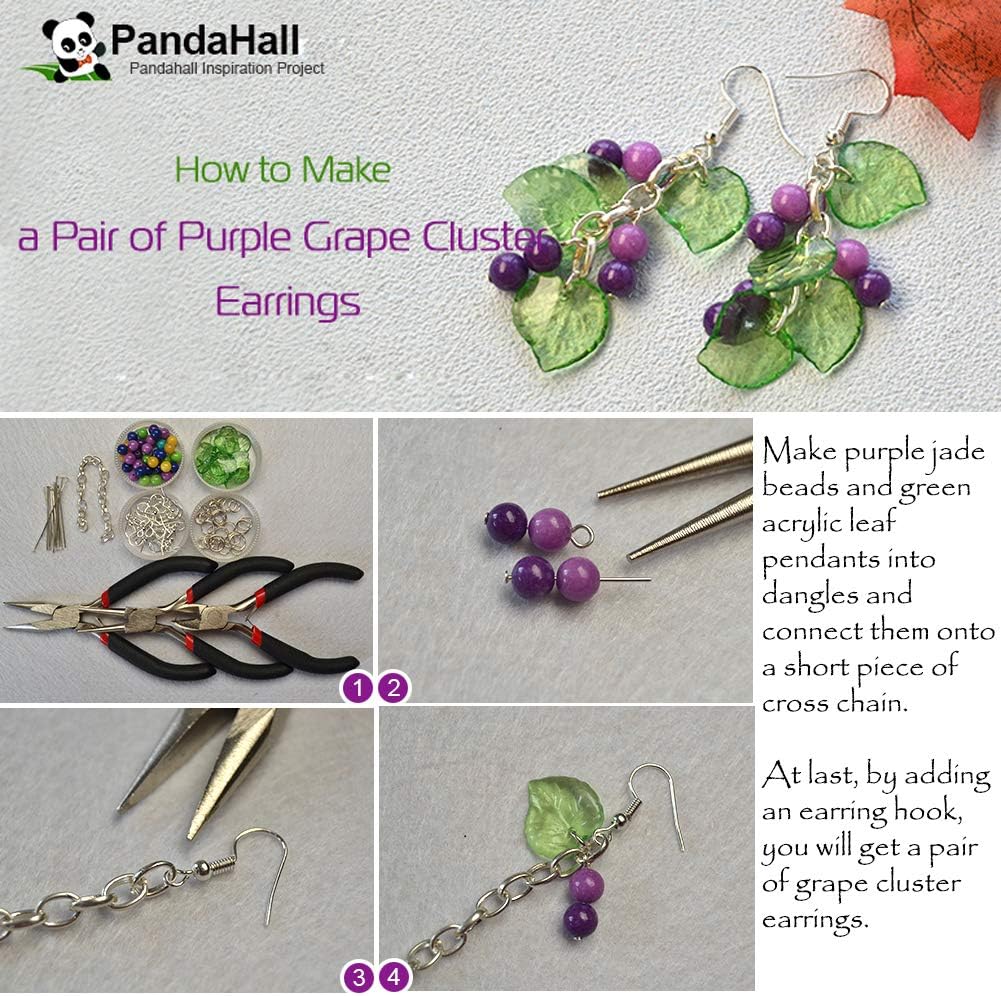 Pandahall 100pcs Transparent Green Acrylic Flower Beads Leaf Pendants 15x15mm for DIY Jewelry Making - Image 6