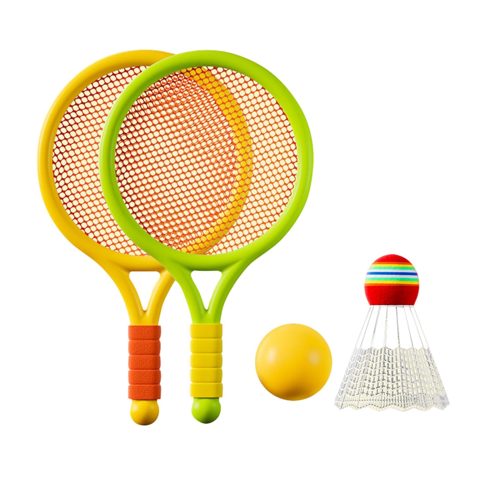 Childrens Badminton Tennis Set Lightweight for Beginner Players Girls Beach Yellow Green| Racquets| | & Racquet Sports |Sporting Goods-image-28