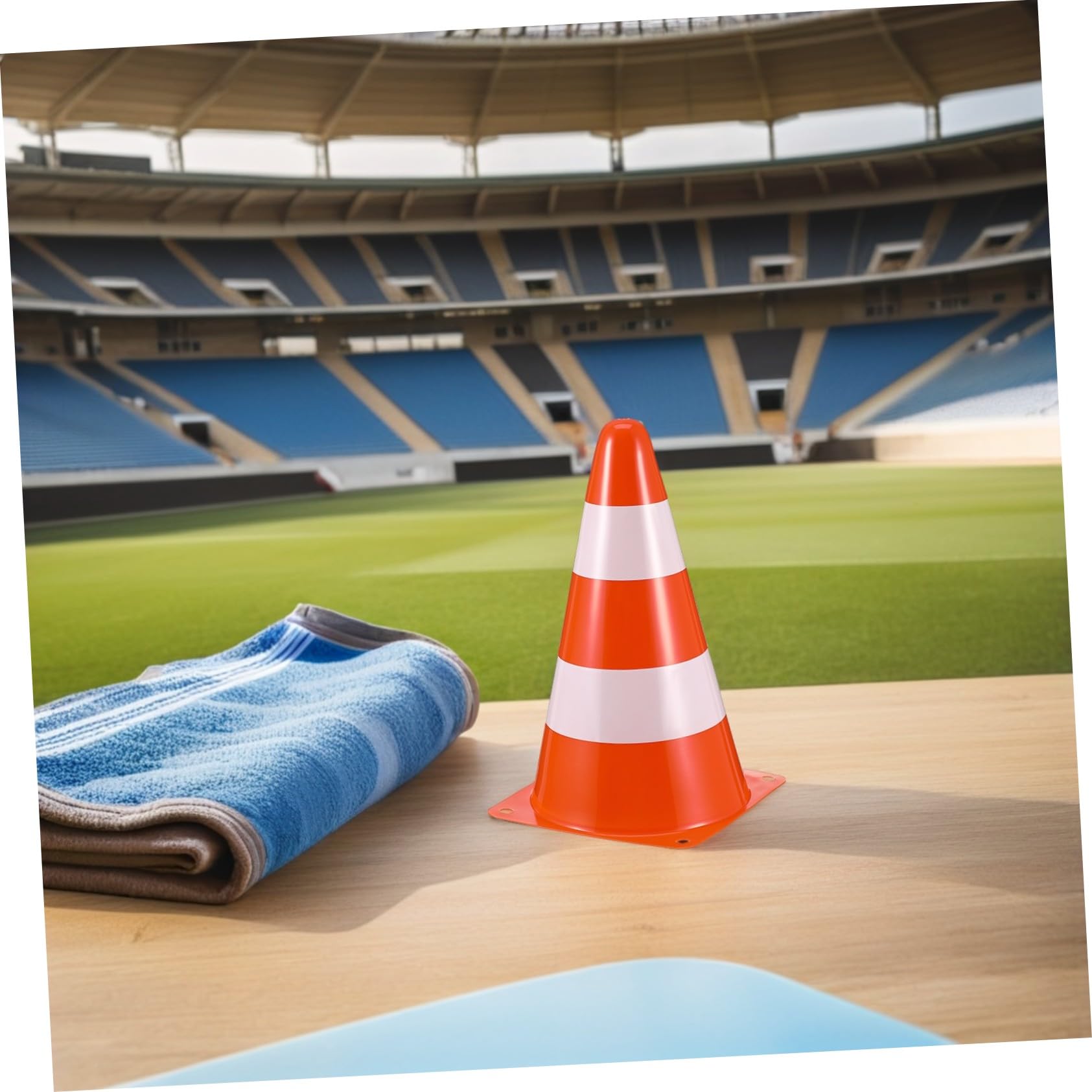 ibasenice 10 Piezas De Equipo De Entrenamiento De Bloqueo De Carreteras Conos De Fútbol Conos De Entrenamiento De Fútbol Deportivo