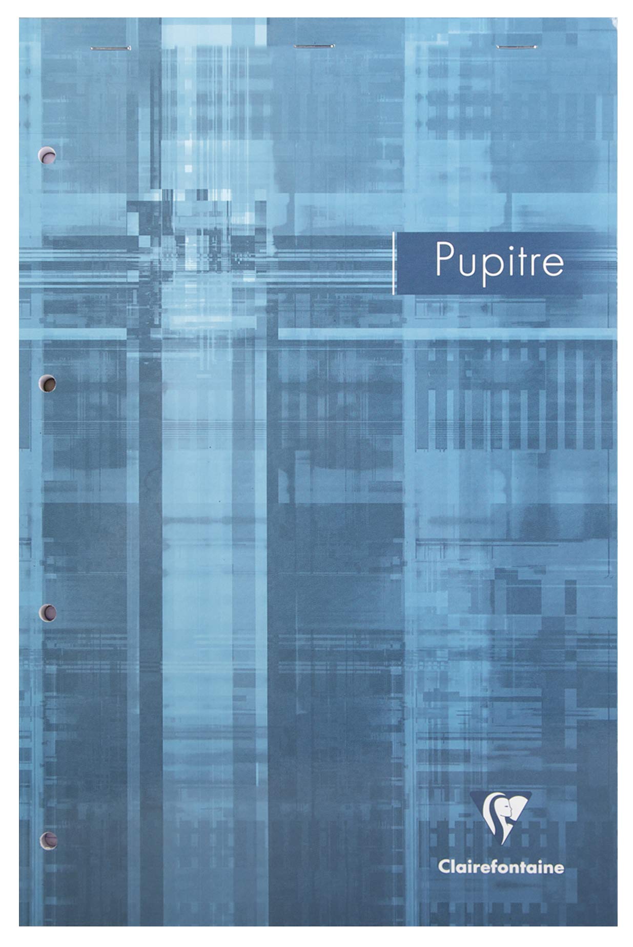 Clairefontaine 66132C - Packung mit 5 Blöcken Pupitre DIN A4+ kopfseitig geheftet, mikroperforiert, 4-fach gelocht, 80 Blatt 90g, kariert, farbig sortiert, 1 Pack