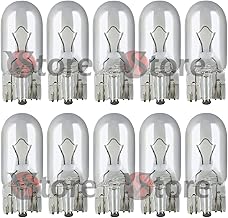 VS 10 LAMPADE LAMPADINE LUCI DI POSIZIONE TUTTO VETRO T 10 12V 5W 2.1x9.5d 501 Trasparente