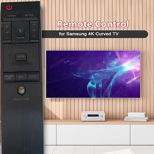 Miniatura 2 de Reemplazo de control remoto compatible con Samsung HUB 4K Curved TV BN59-01220E RMCTPJ1AP2 BN5901220E UN55JU6700F