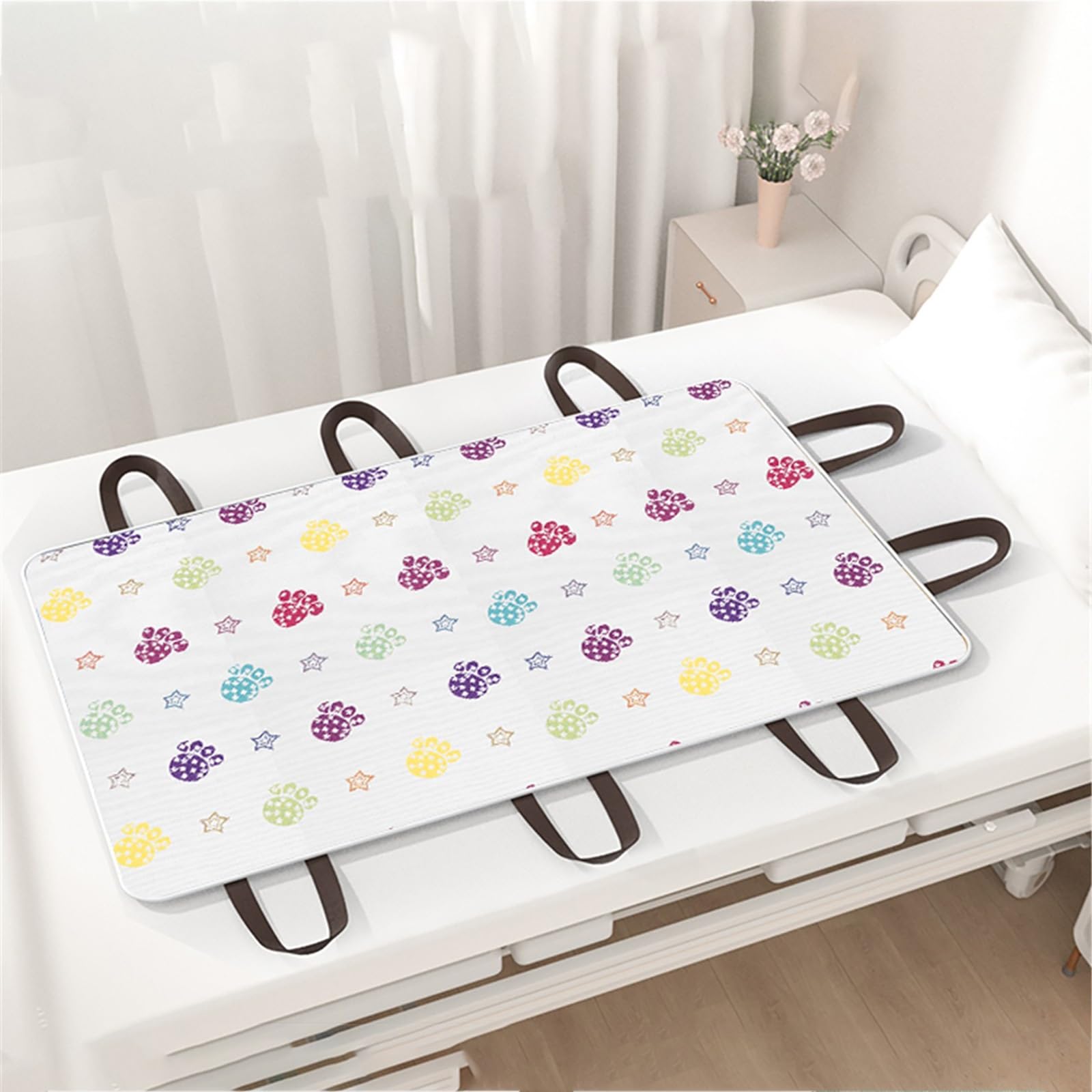 Empapadores Cama Adultos Almohadillas Impermeables De Incontinencia Protector Colchon para Niños Empapador Reutilizable(100 * 140cm,Feet)