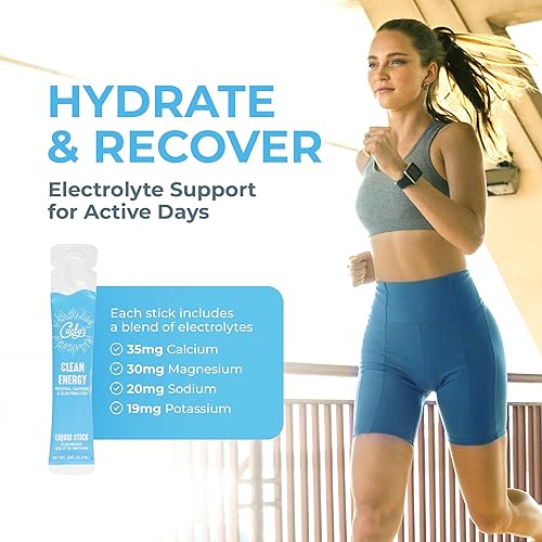 Miniatura 6 de Barritas de cafeína y electrolitos de energía limpia de Curly's - Energiza tu bebida favorita - Apto para dieta keto, paleo y Whole 30 - Todo