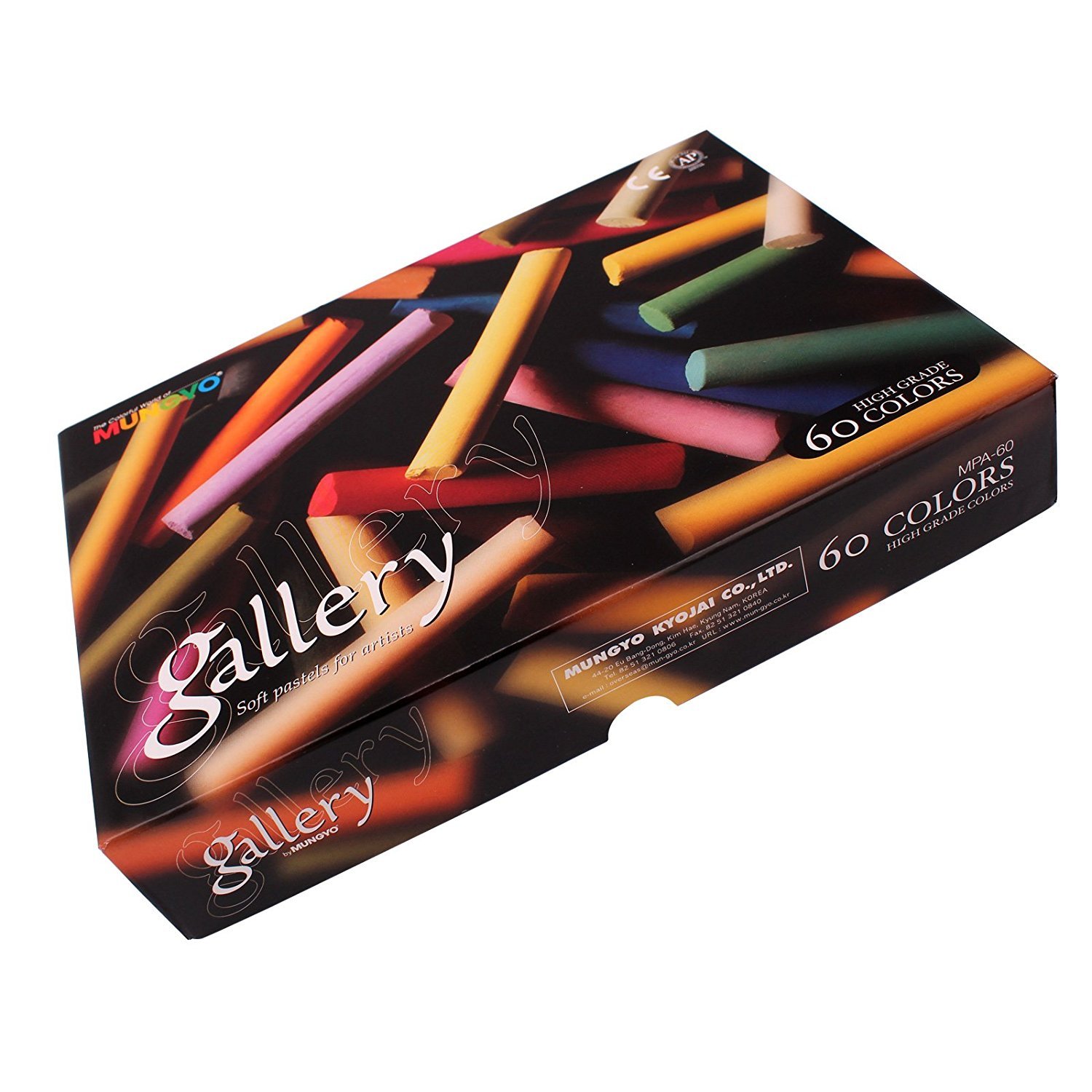 Mungyo Gallery Artists Soft Oil Pastels Set of 60 - Assorted Colors + Epoxy / gem stickers