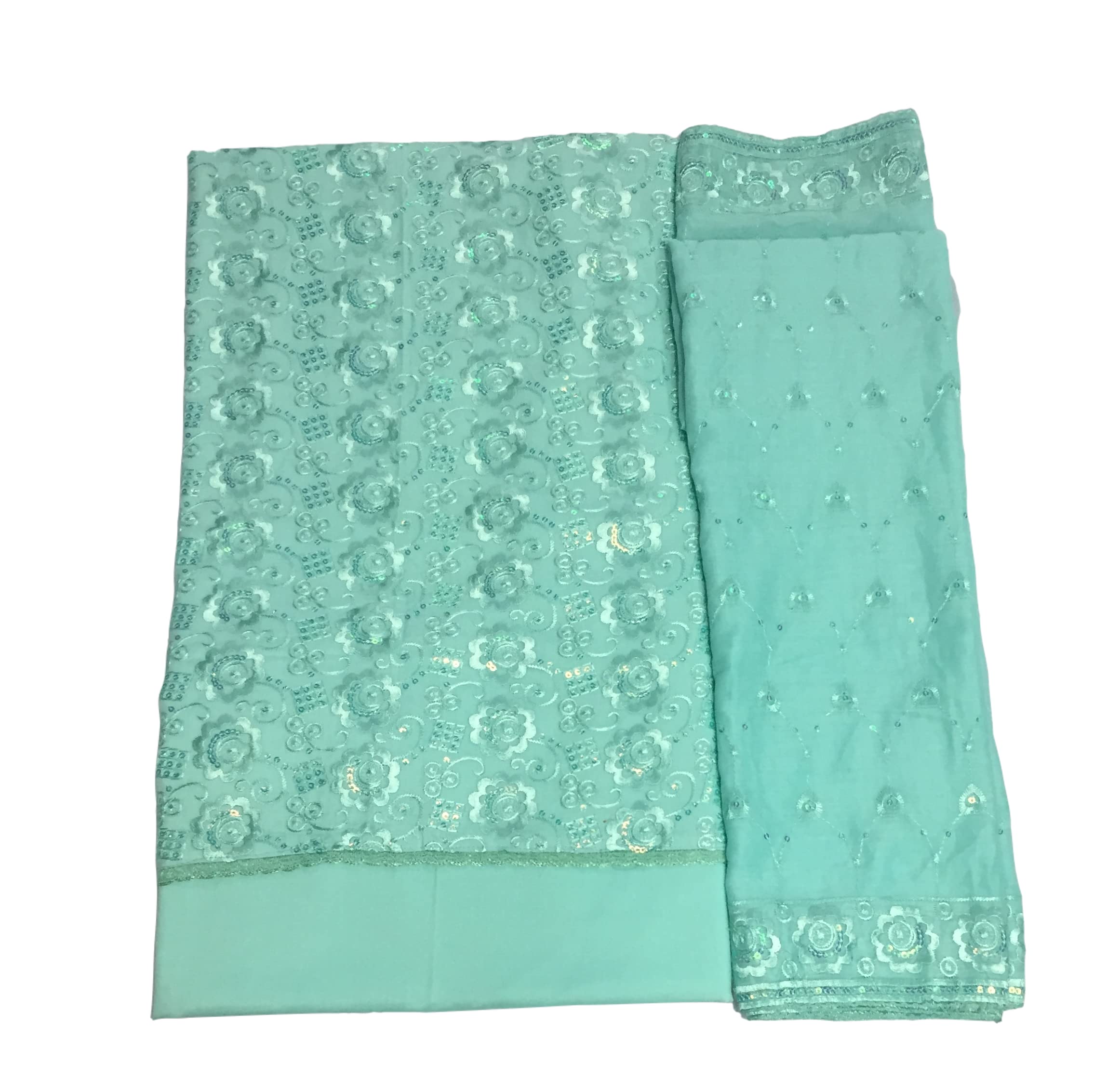 Women's Cotton Unstitched Dress Material Lucknowi Chikan resham thread Embroidery sequins work Fully Embroidered cotton Dupatta lizibizi salwar suit-image-31