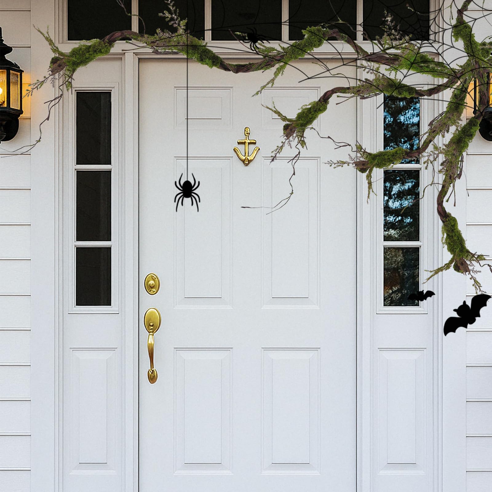 Grande Guirlande Artificielle Flexible en Mousse Branches Vignes 2 m Décoration Murale Halloween Arche Mariage