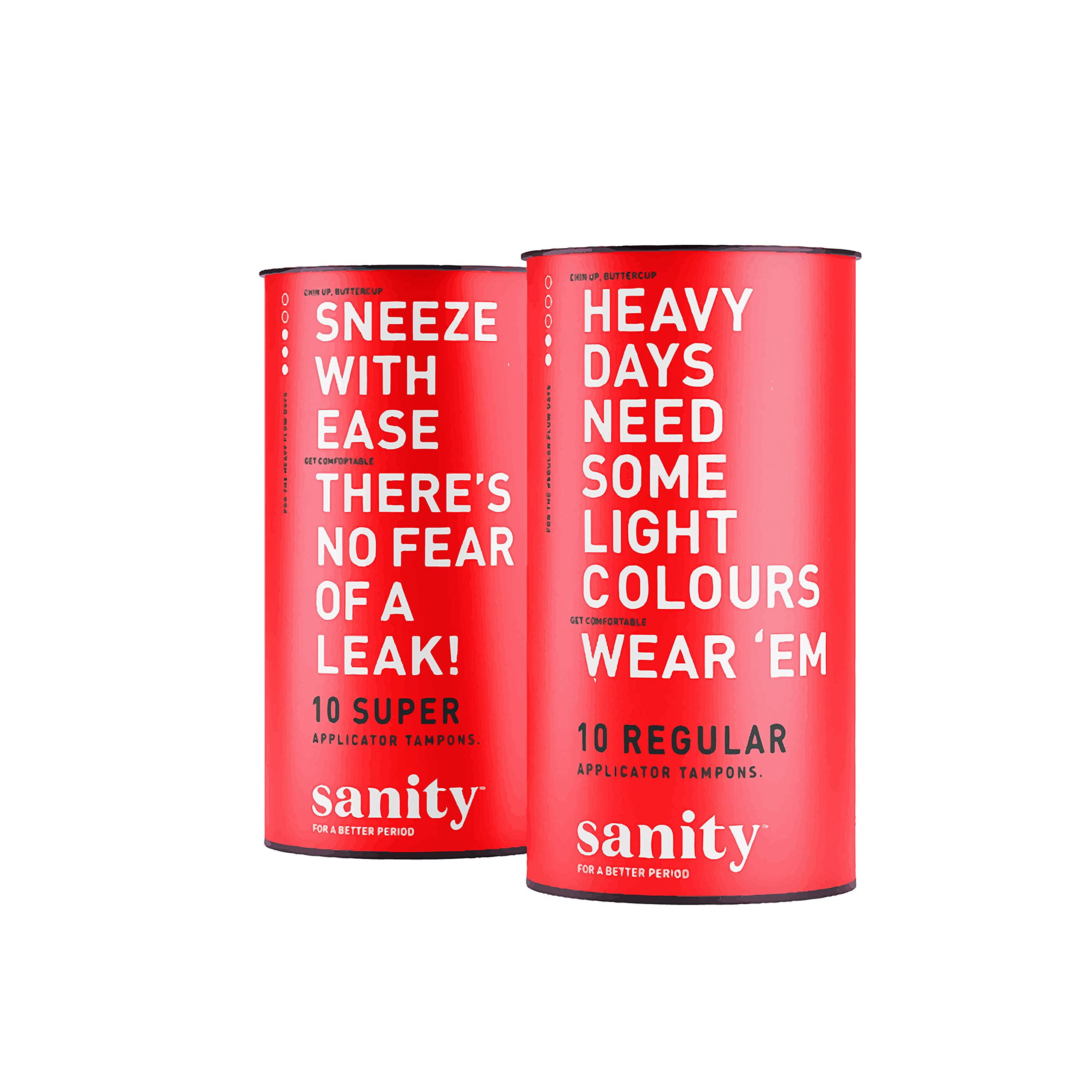 Sanity Super & Regular Applicator Tampons Pack - 20 Tampons (10 Super + 10 Regular) | Light to Heavy Flow Period Care (B098TNVN3V) Amazon Price History, Amazon Price Tracker