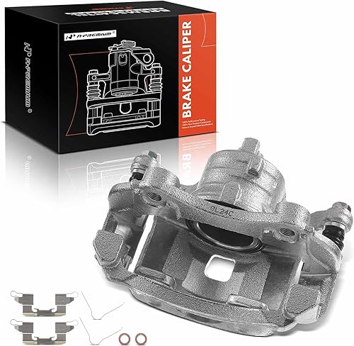 A-Premium - Pinza de freno de disco con soporte compatible con Nissan March Micra Versa Versa Note 2012-2019 A-Premium - Pinza de freno de disco con soporte compatible con Nissan March Micra Versa Versa Note 2012-2019