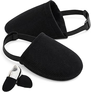 2 Pcs Bowling Shoe Slider, Black Bowling Shoe Covers with Elastic Band Adjustable Bowling Accessories for Men Women Playing Ball Dancing