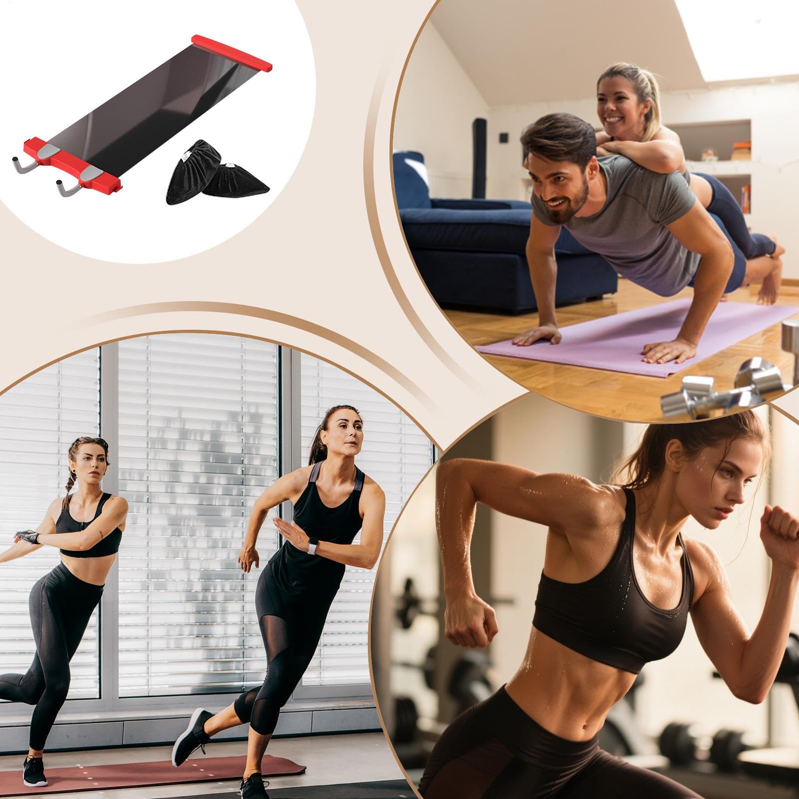Balance Board für Gleichgewichtstraining Kompaktes Trainingsgerät | Indoor Sport Fitness Gleitgerät Für Heimfitness Innenbereich Training Und Workout Enthusiasten Und Trainin