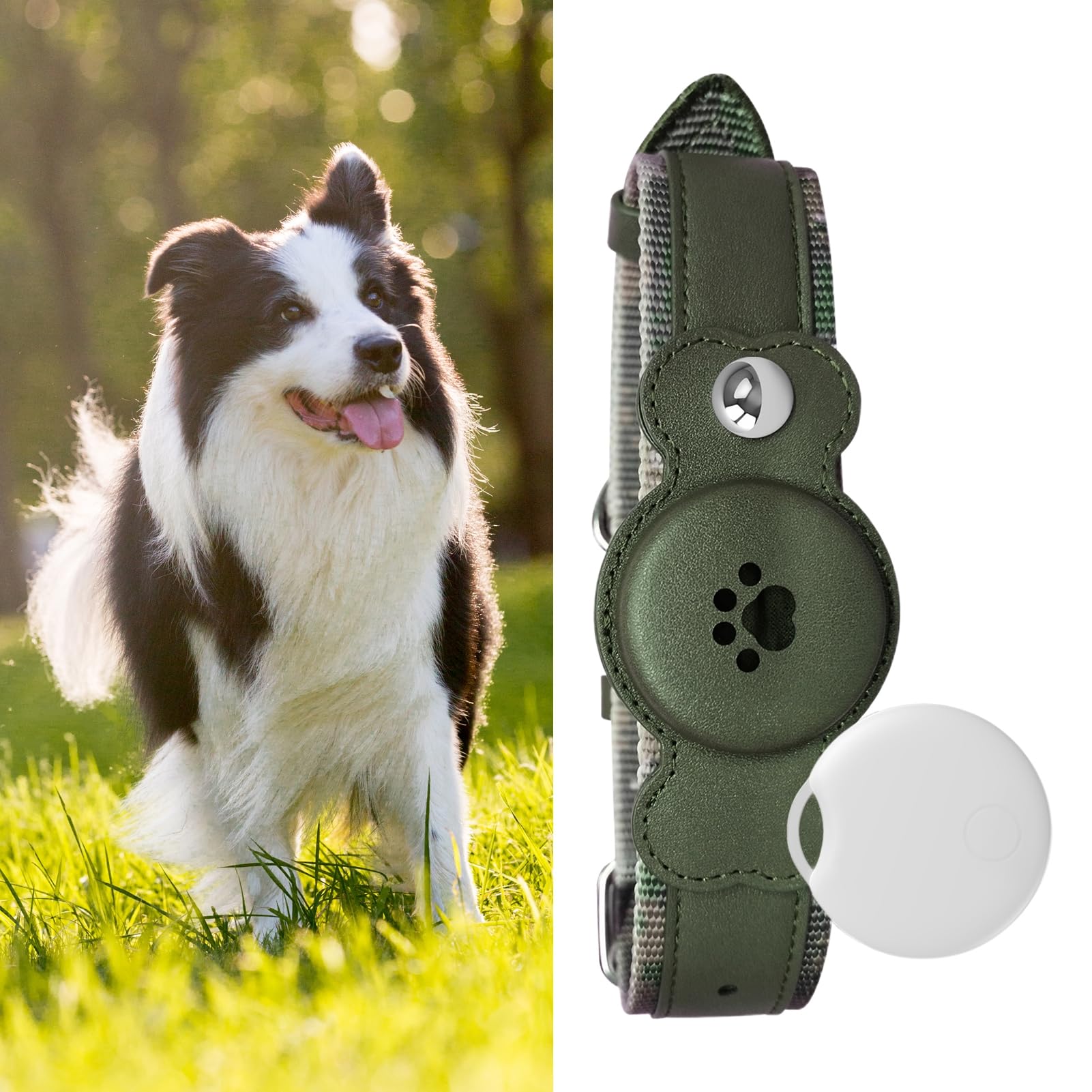 Collier pour animal de compagnie avec traqueur GPS, collier pour animal de compagnie avec GPS étanche, suivi réel de localisation, longue durée de vie, collier réglable pour animal domestique