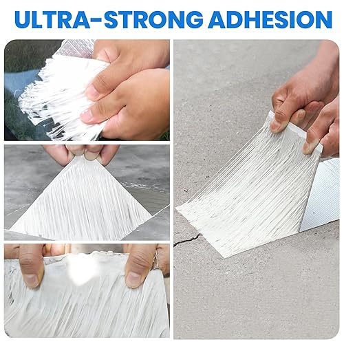 Miniatura 2 de ADHES - Cinta de butilo impermeable, 2 pulgadas x 16 pies, cinta selladora de butilo para reparación de caravanas, ventanas, barcos y tuberías,